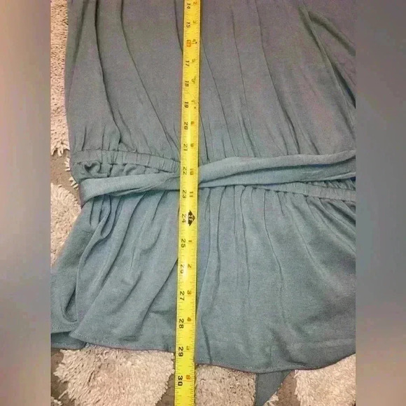 Lauren Ralph Lauren Women's Jersey Peplum Blouse Highland Sea NEW - Picture 11 of 12